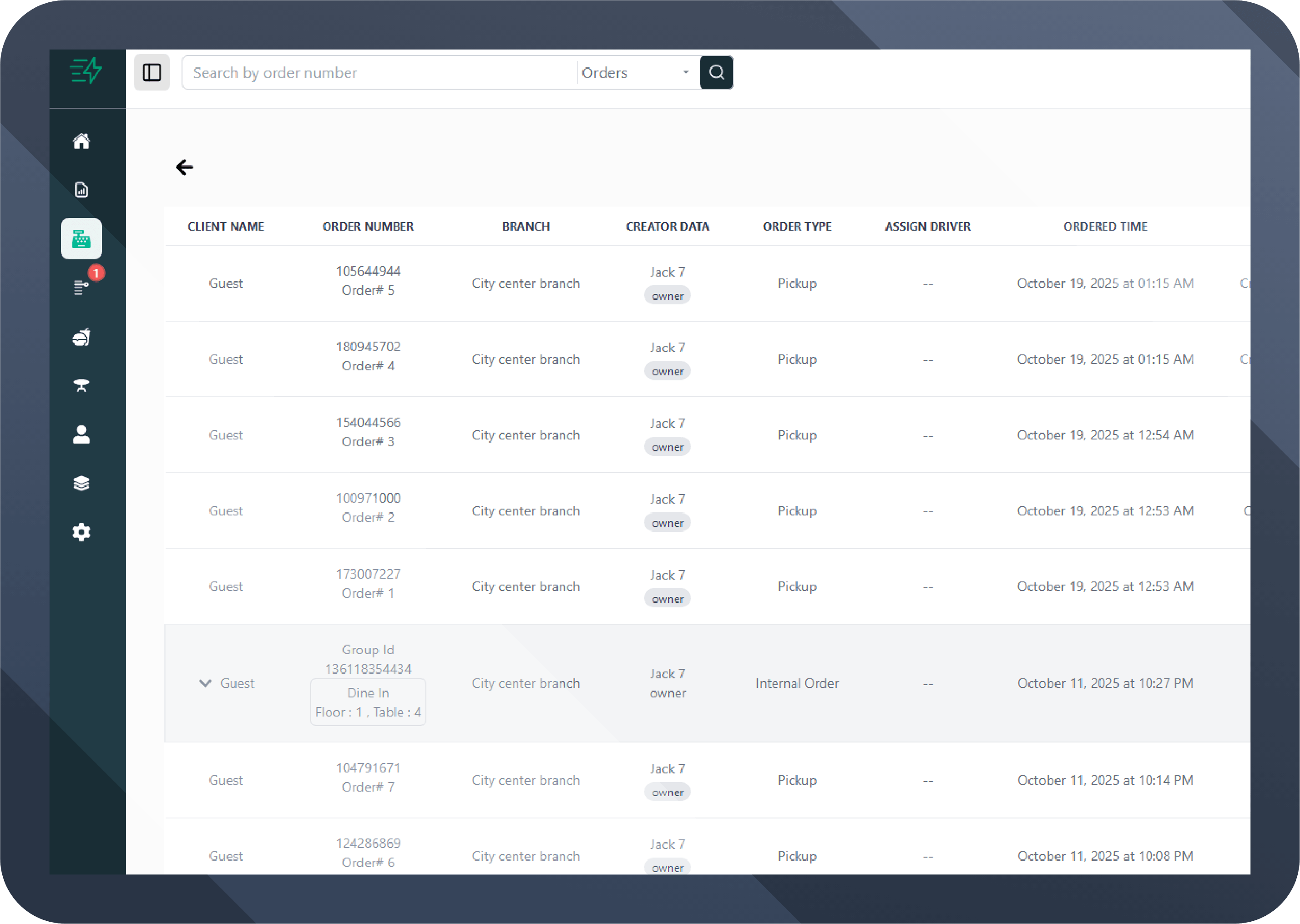 Invoice and Branch Management